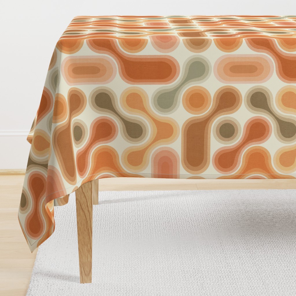 Retro Topographic Dot Design