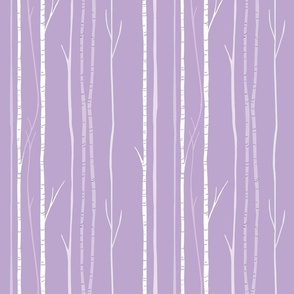 Quiet Birches in Lavender