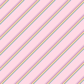 Rainbow stripes mini