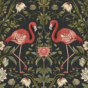 Victorian Gothic Flamingoes