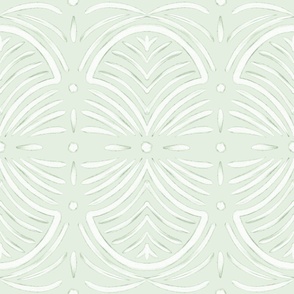Pastel Mint Green Elegant Art Deco