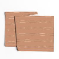 Warm Minimalist Ovals - M medium scale - thin sienna abstract vertical minimalism NCS sage cream terracotta earthy earth tone neutral wallpaper