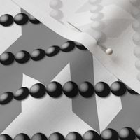 Houndstooth With Perpendicular Black Pearls