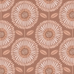 Warm neutral florals_clay