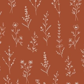 New Wildflowers Dusty Red