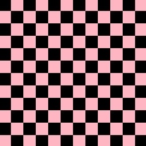 1/2” Classic Checkers, Pink and Black