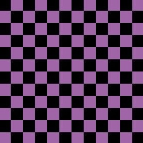 1/2” Classic Checkers, Orchid and Black