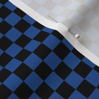 1/2” Classic Checkers, Black and Blue