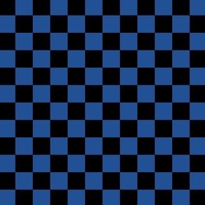 1/2” Classic Checkers, Black and Blue