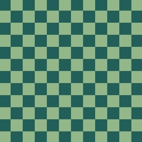 1/2” Classic Checkers, Sage and Emerald Green