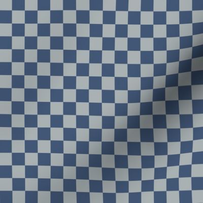 1/2” Classic Checkers, Navy and Grey