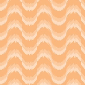 Warm Minimalism - Sand Dunes - Wavy Flame Stitch