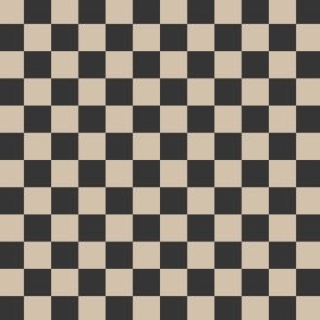 1/2” Classic Checkers, Sepia and Tan