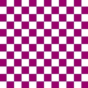 1/2” Classic Checkers, Raspberry and White