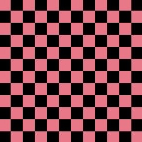 1/2” Classic Checkers, Begonia Pink and Black