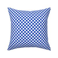 1/2” Classic Checkers, Cobalt Blue and White