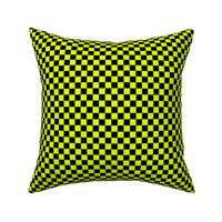 1/2” Classic Checkers, Neon Yellow and Black