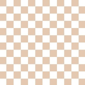 1/2” Classic Checkers, Tan and White