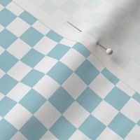 1/2” Classic Checkers, Baby Blue and White
