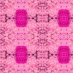 Minimalist Pink Petals with Magenta Square Patch (medium design)