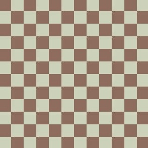 1/2” Classic Checkers, Cocoa and Sage
