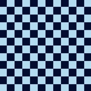 1/2” Classic Checkers, Baby Blue and Midnight Blue