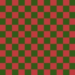 1/2” Christmas Checkers, Red and Green