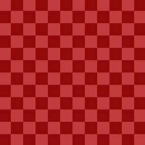 1/2” Classic Checkers, Red and Crimson