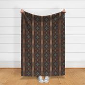 American Tribal sarape print Brown