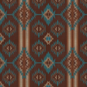 American Tribal sarape print Brown