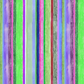 Rainbow stripes: garden 