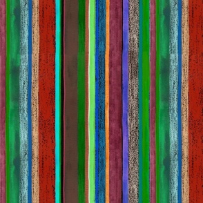 Rainbow stripes: forest