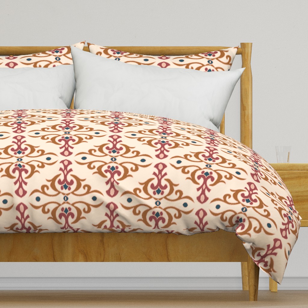 Warm minimalist Ikat/pochampally ikat