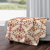 Warm minimalist Ikat/pochampally ikat