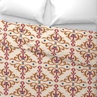 Warm minimalist Ikat/pochampally ikat