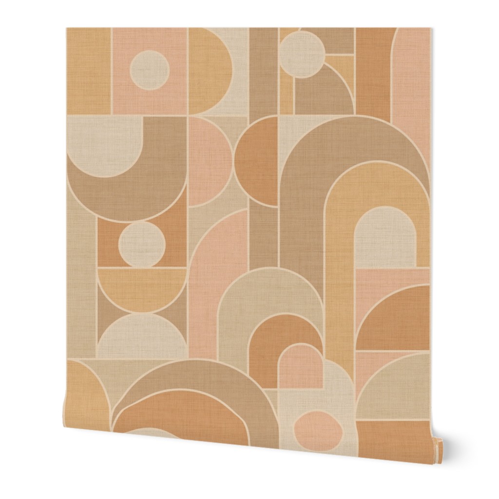 Abstract geometric shapes - neutral colors XL