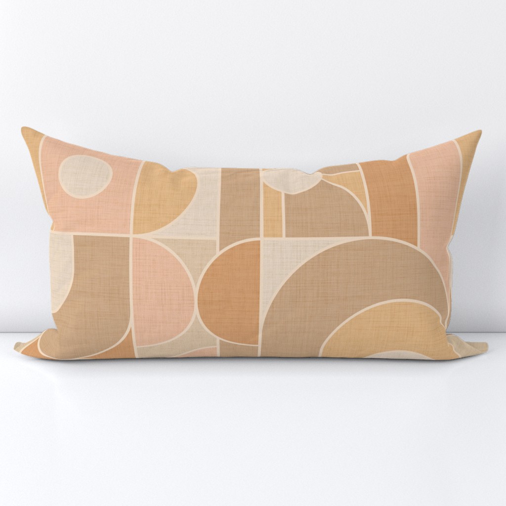 Abstract geometric shapes - neutral colors XL