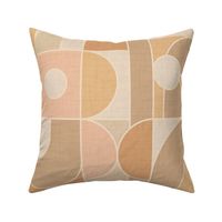 Abstract geometric shapes - neutral colors XL