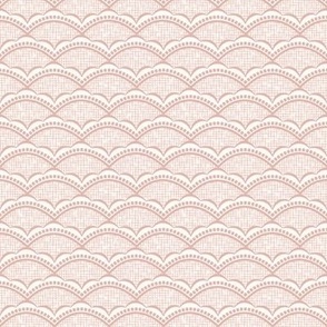 Brianne Scallop: Ashes of Roses Scalloped Pattern, Dusky Rose