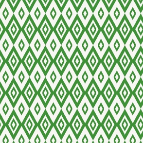 Ikat summer geometric kelly green - small scale