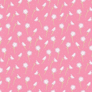Spring Pinks Dots and Daisies