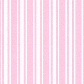 Spring Pink and White French Country Stripe