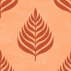 Warm Leaf Print