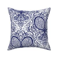 Tennis Rococo Large Scale Blue