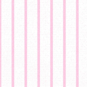 Spring Pink and White Wide pin stripes
