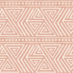 boho triangles - southwestern home decor - peachy pink - LAD24