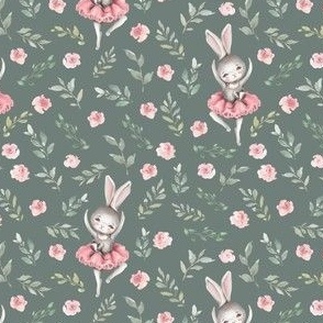 small scale pink bunny olive