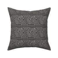 boho triangles - southwestern home decor - black - LAD24