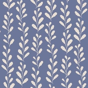 Wavy Leaves // Dusty Blue Lavender