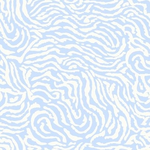 Boho Beach Ocean Swirl Pastel Blue by Jac Slade